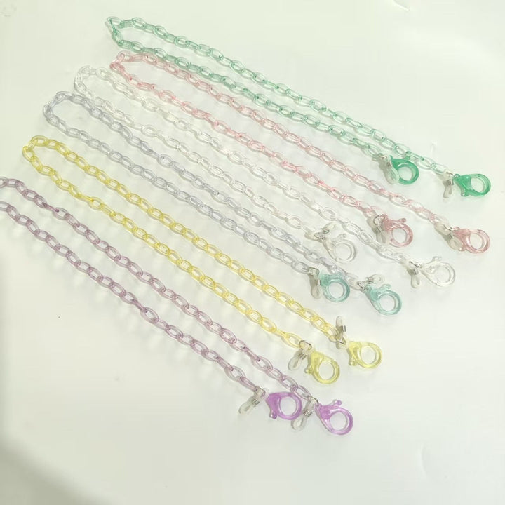 Handmade Glasses Holder Chain Made of Transparent Material Kalsten