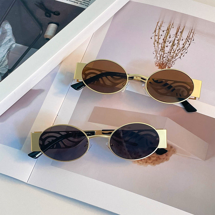 Women's fashionable round sunglasses with extraordinary design Kalsten