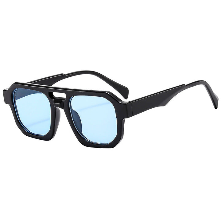Women’s exclusive polygonal sunglasses with luxurious tortoiseshell pattern Kalsten