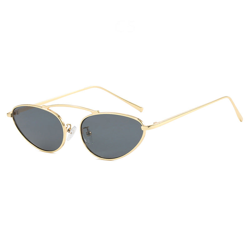 Women trendy Cat-Eye sunglasses with slim metal frame Kalsten