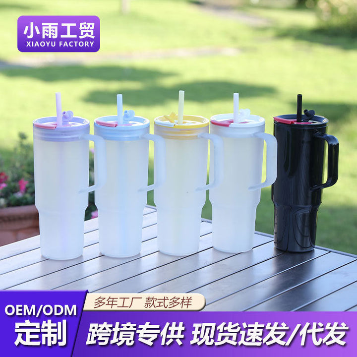 Unisex High-Quality Insulated Mug with Handle and Straw Kalsten