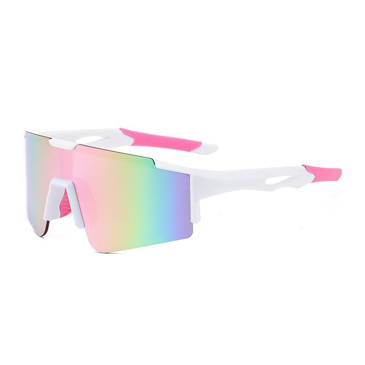 Unisex nan sporty polarizing bike sunglasses with a one-piece visor and non-slip temples Kalsten