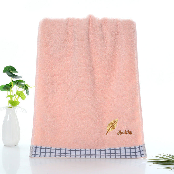 Terry Bath Towel with High-Quality Check Border Kalsten