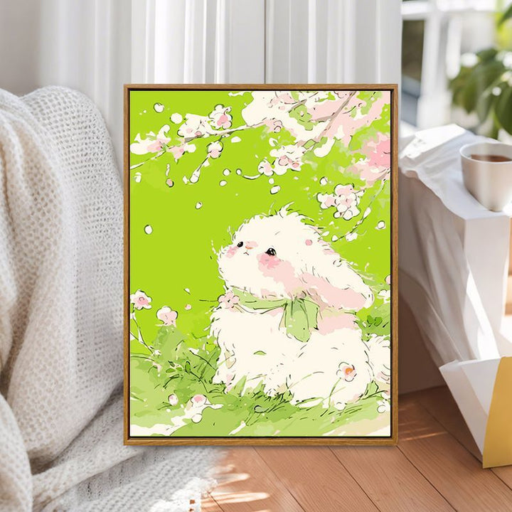 Whimsical Bunny Illustration Canvas Art Kalsten