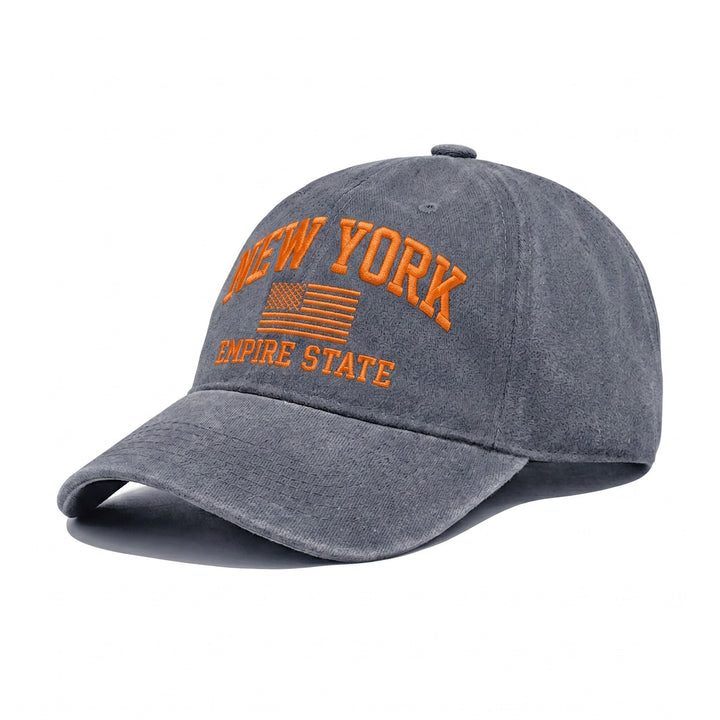 Women's fashion cap with embroidered New York motif Brehn