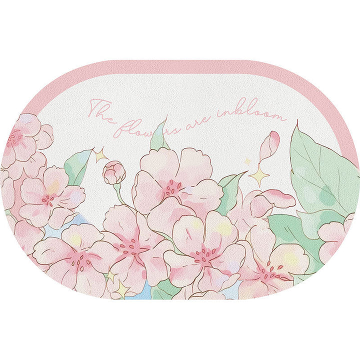 Floral Cartoon Bath Mat