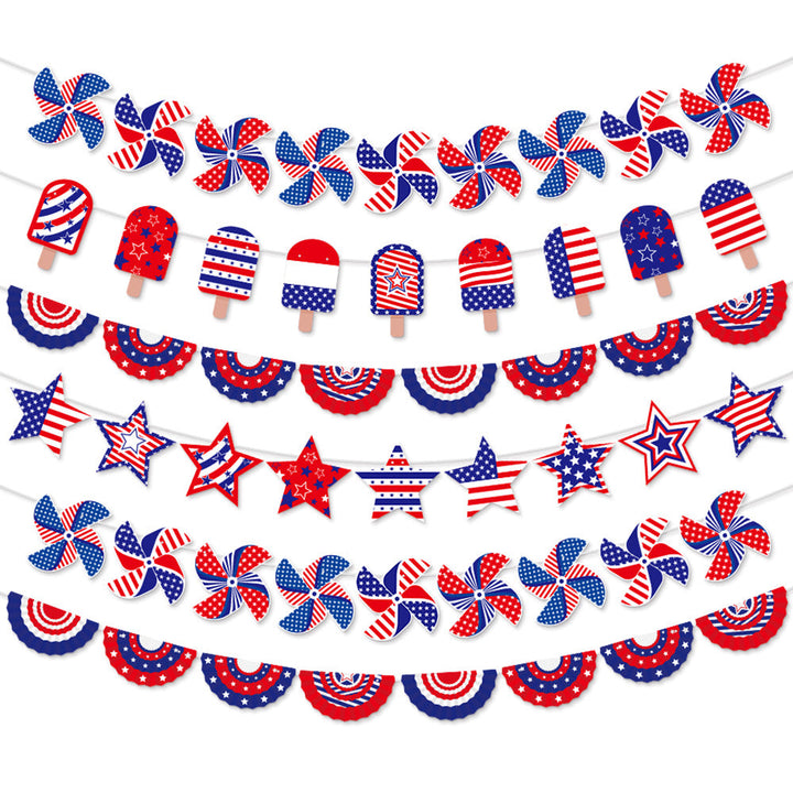 Unisex nan multi-layered fan garland made of paper for party and window decoration Kalsten