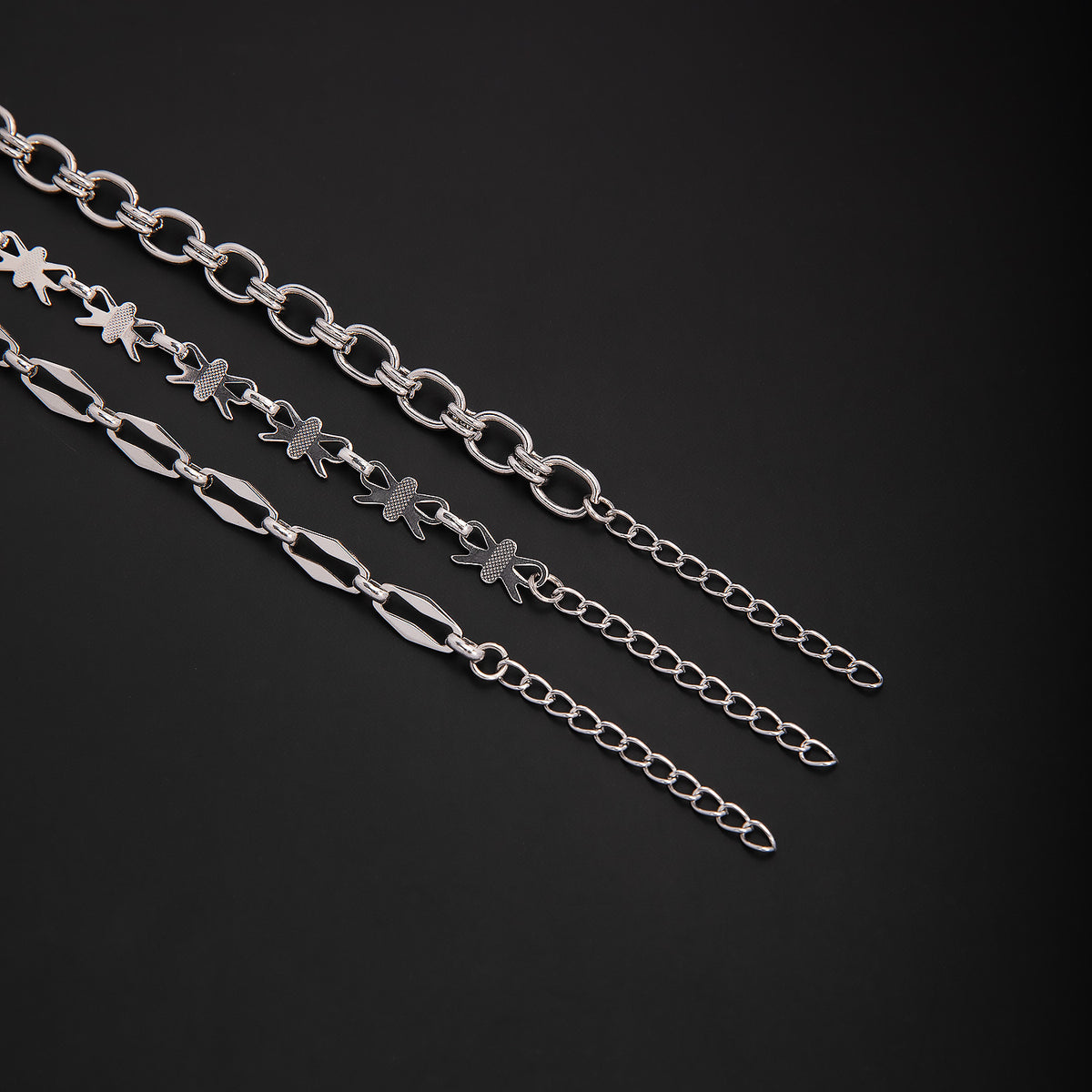 Elegant Geometric Link Bracelet Acalora
