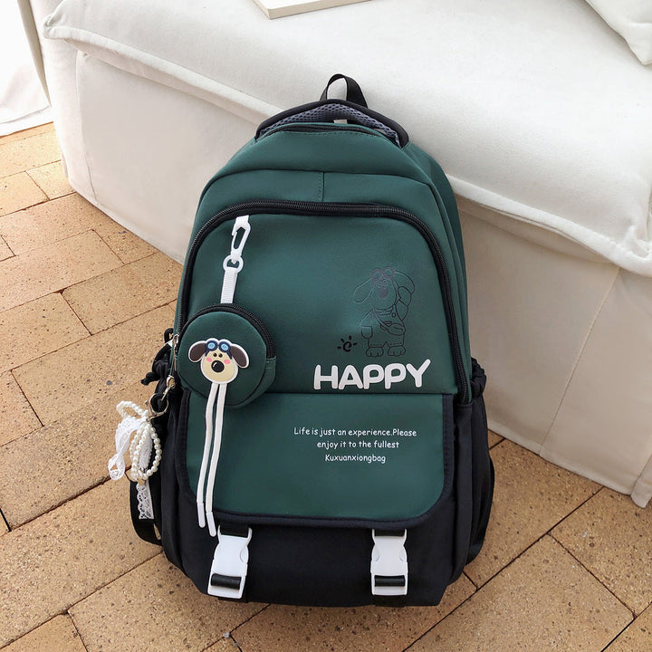Cute Dog-Themed Casual School Backpack