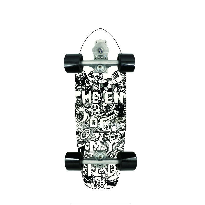 Retro-Inspired Mini Cruiser Skateboard Kalsten