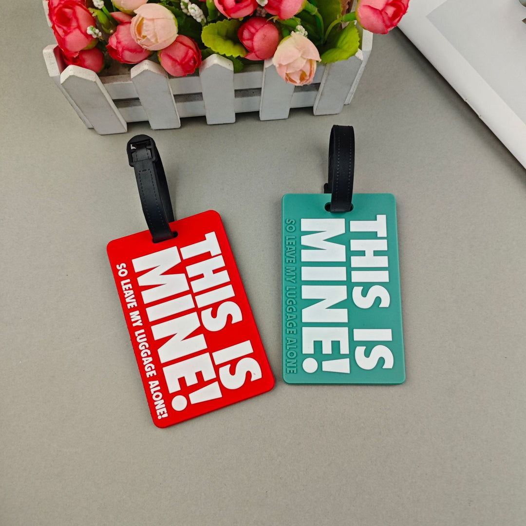 Unisex Luggage Tag with Humorous Message Kalsten