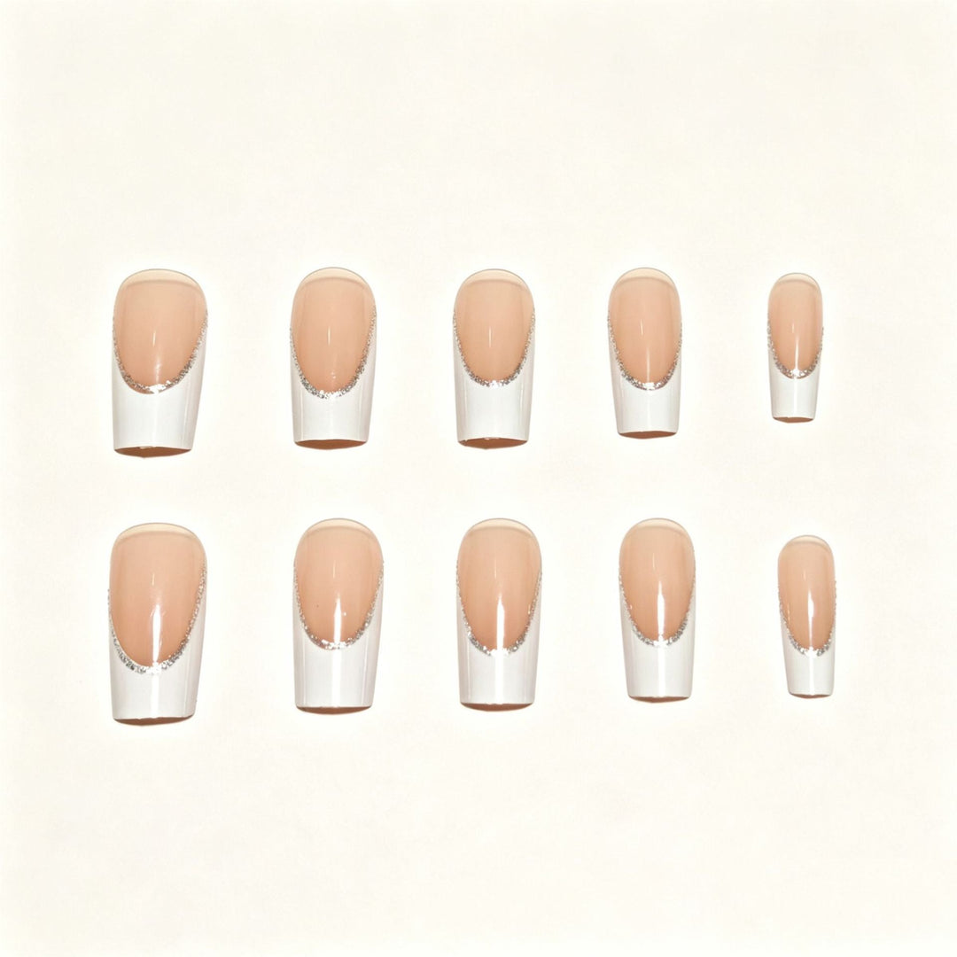 Elegant French Tip Nail Art Set Kalsten