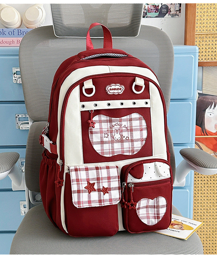 Multi-Functional Stylish Patterned School Backpack