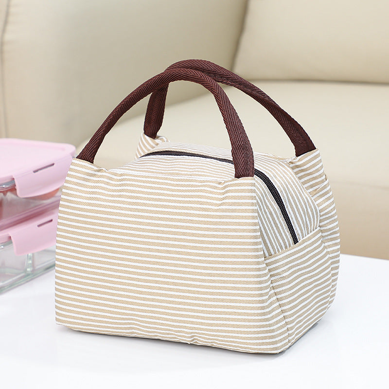 Insulated Striped Lunch Bag Kalsten