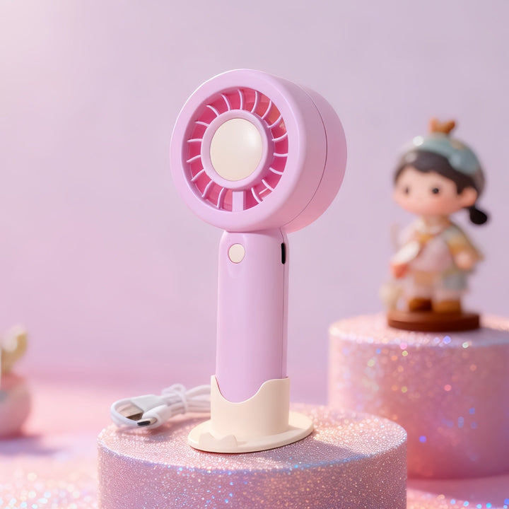 Ladies Portable USB Hand Fan with Ergonomic Design Kalsten