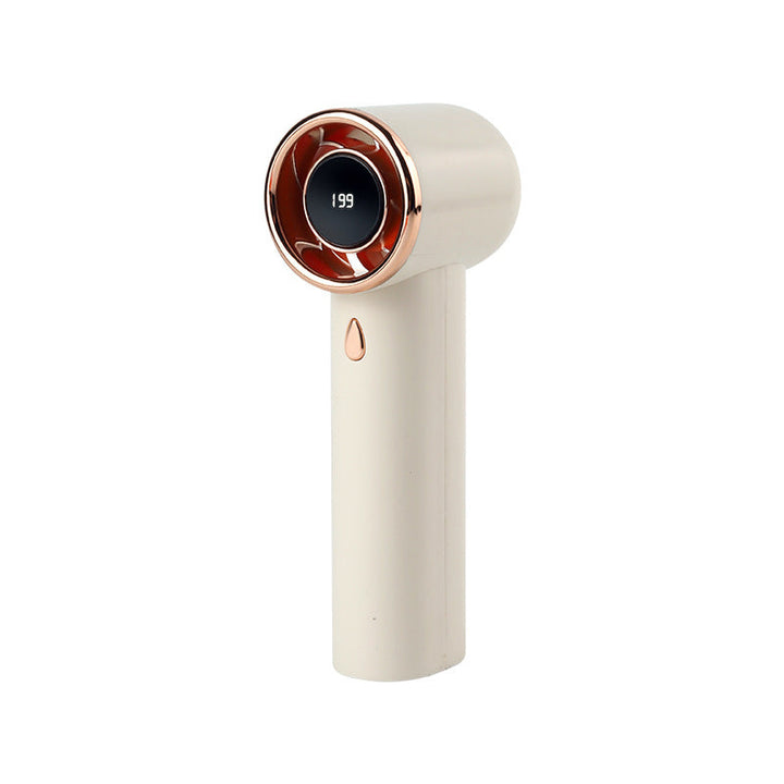Women's Portable High-Performance Handheld Fan with Digital Speed Display Kalsten