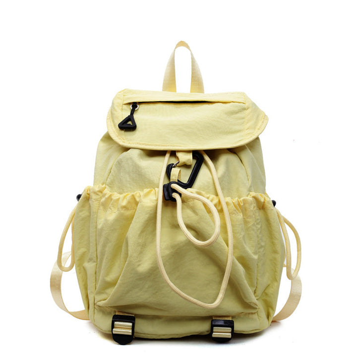 Leisure backpack with elastic drawstring and practical side pockets Kalsten