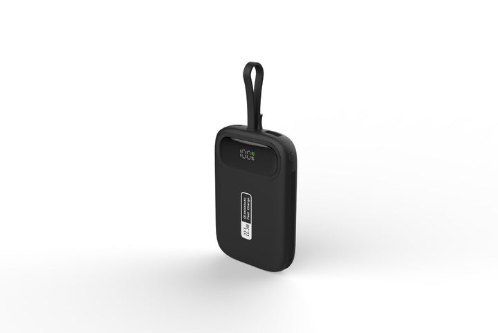 Portable power bank with fast USB-C connection and integrated LED display Kalsten