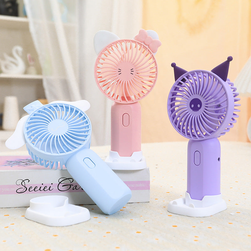 Women's Portable Mini Hand Fan in Cute Bear Design Kalsten