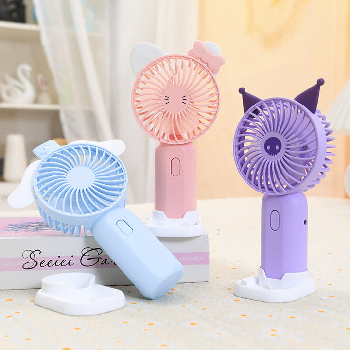 Women's Portable Mini Hand Fan in Cute Bear Design Kalsten
