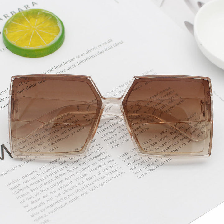 Women's Fashion Oversized Sunglasses with Angular Design Kalsten