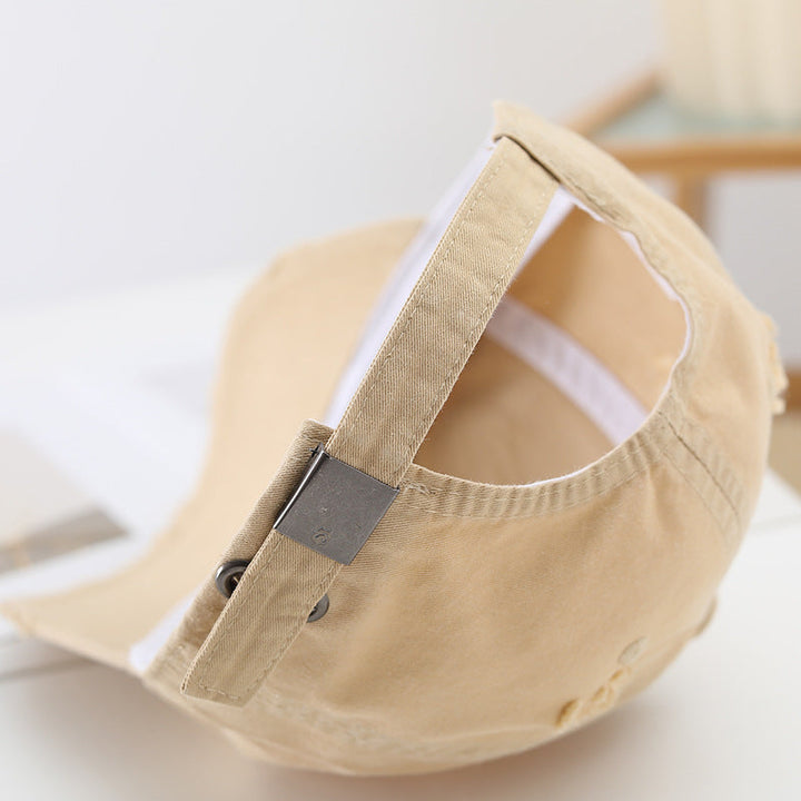 Women's fashionable destroyed baseball cap with adjustable strap Kalsten
