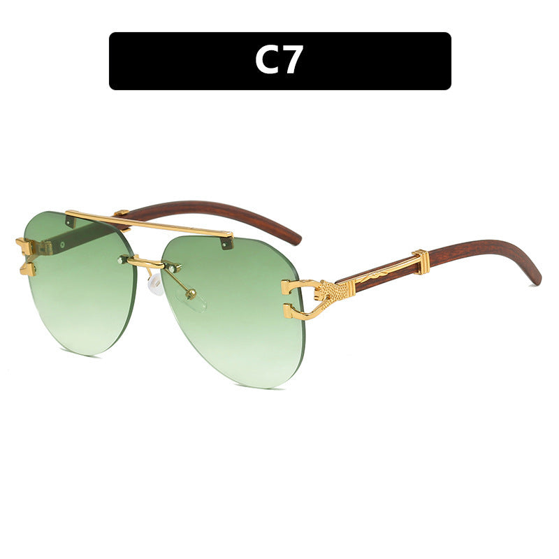 Women's sunglasses with elegant design and wooden accents Kalsten