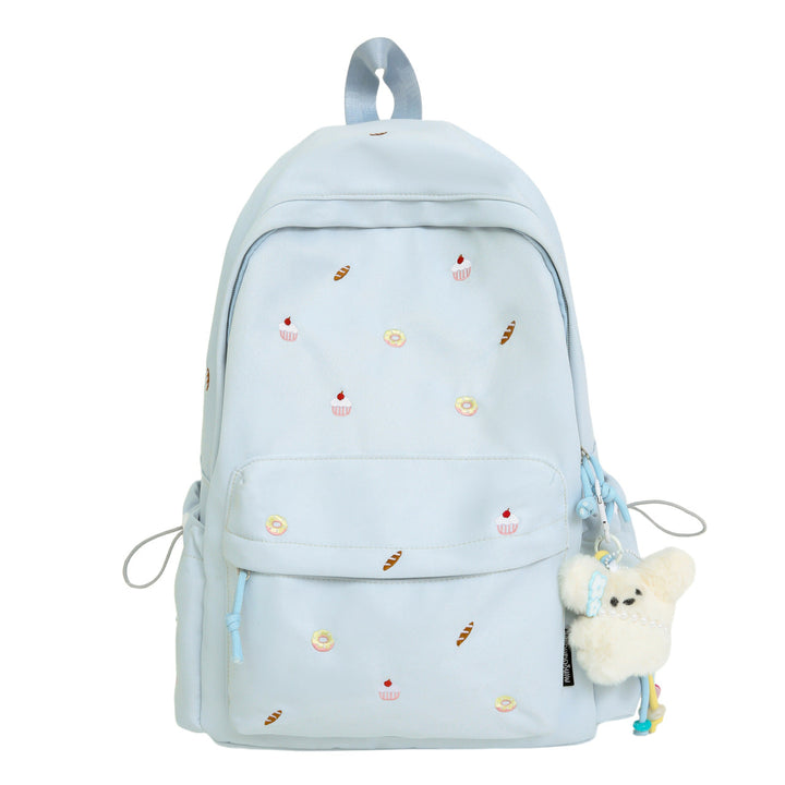 Playful backpack with unique back pattern appliqués Kalsten