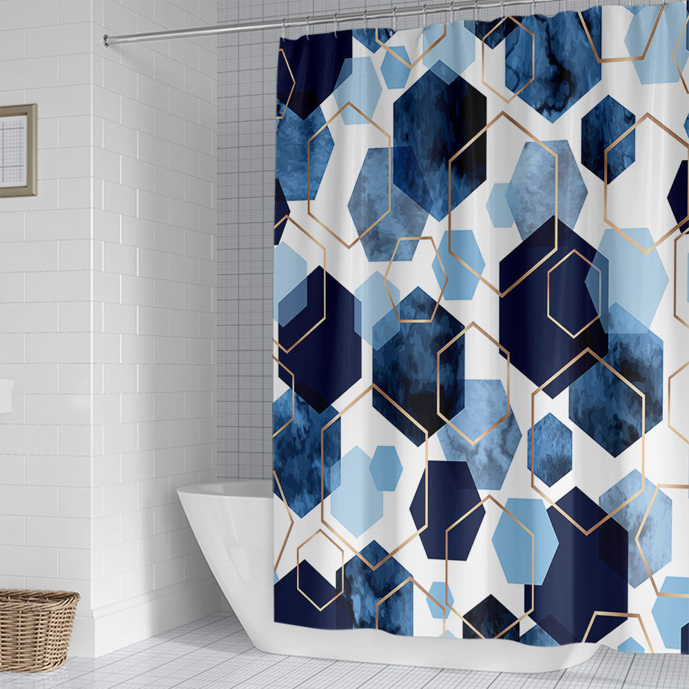Geometric Motif Shower Curtain Kalsten