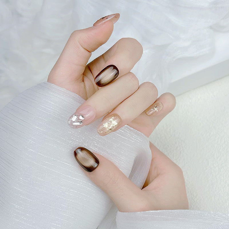 Elegant French Tip Press On Nails Kalsten