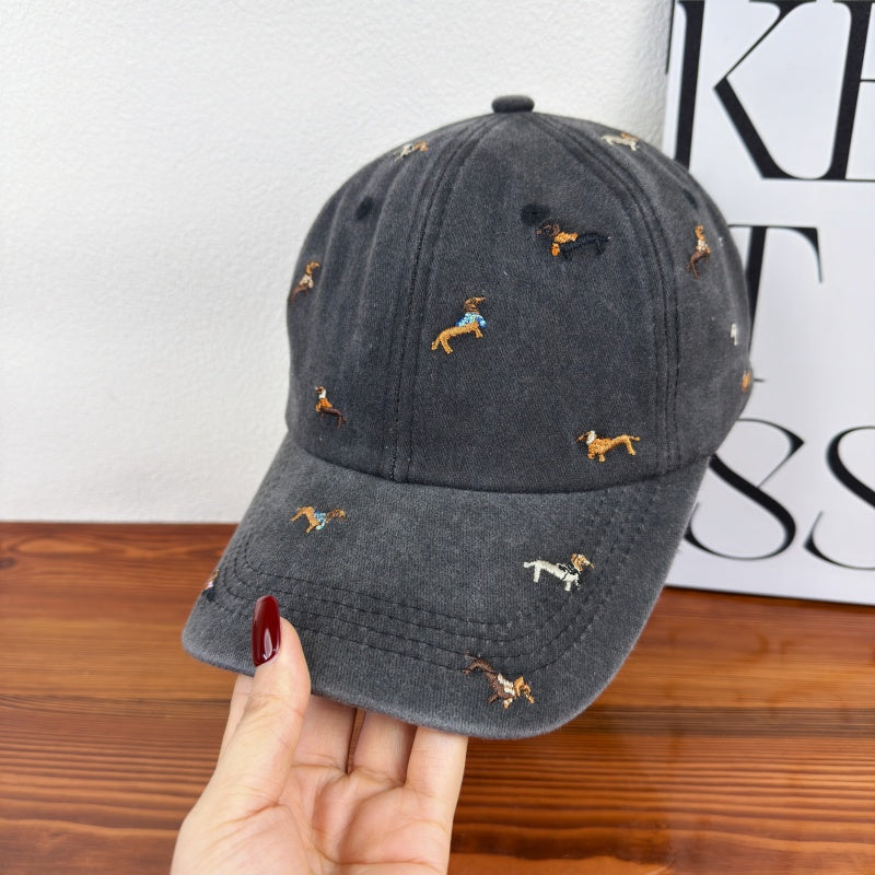 Unisex Embroidered Dog-Themed Baseball Cap Kalsten