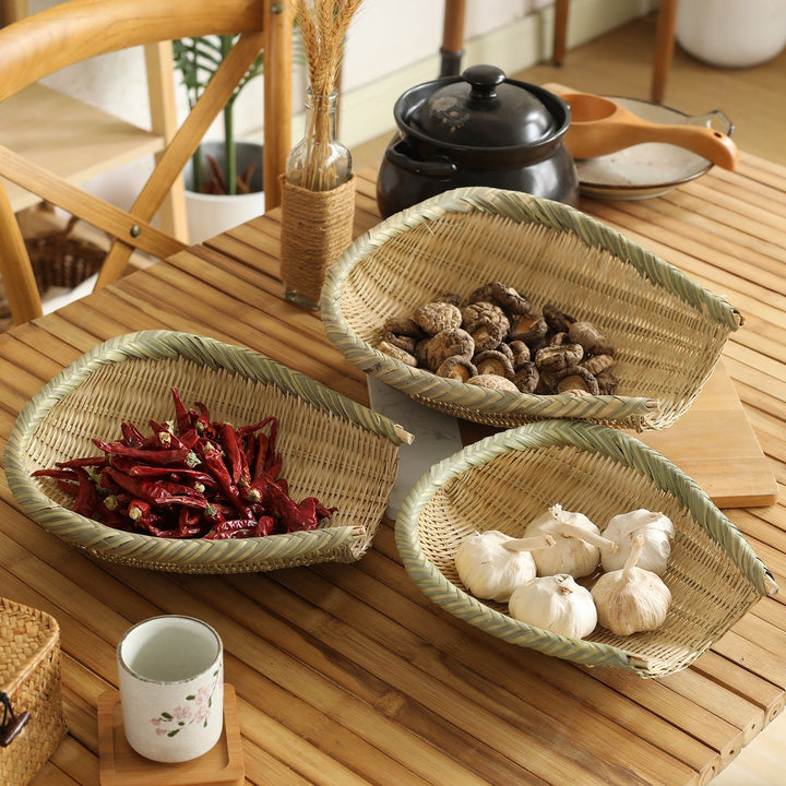 Oval Handwoven Storage Basket Kalsten