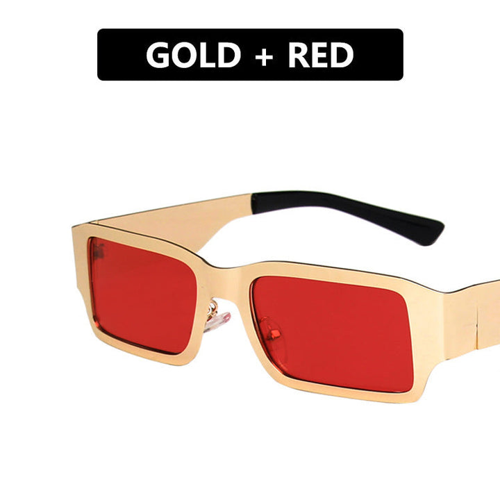 Women's geometric sunglasses with protective UV filter and sturdy metal frame Kalsten