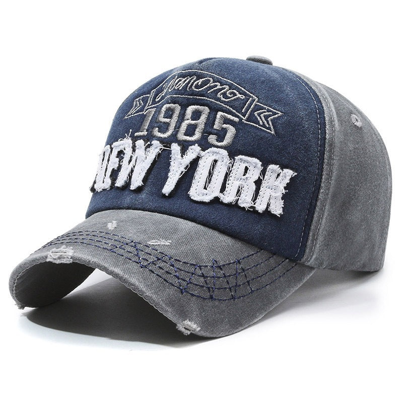 Men's Distressed Cotton Graphic Baseball Cap Kalsten