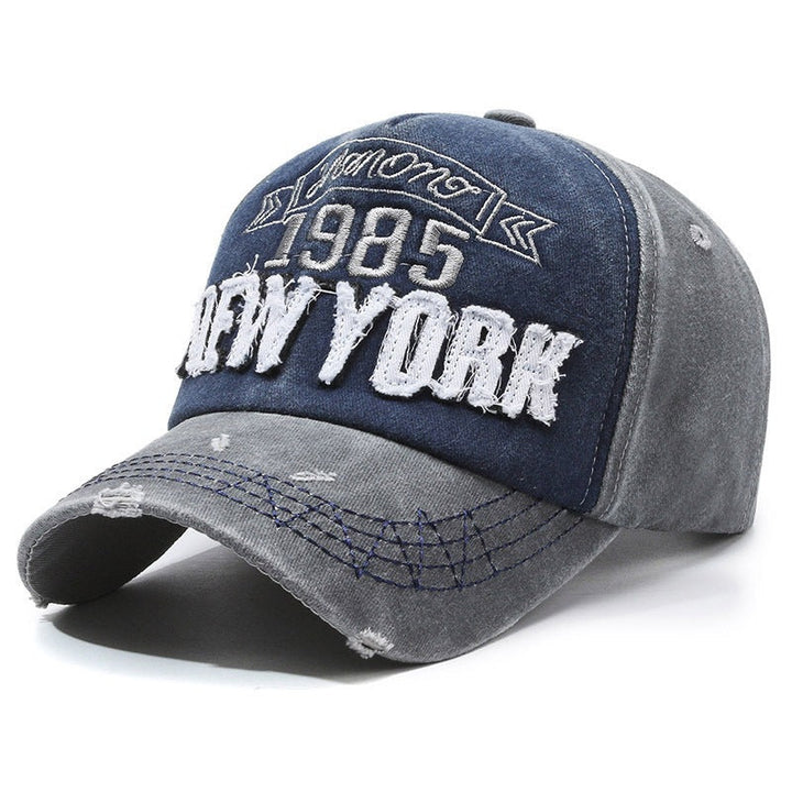 Men's Distressed Cotton Graphic Baseball Cap Kalsten