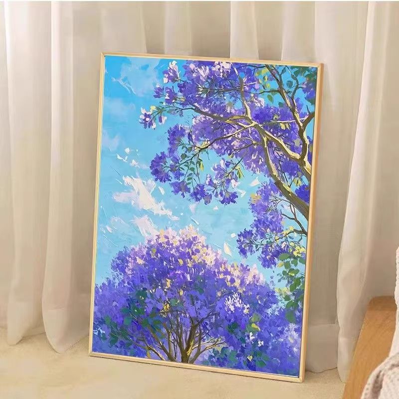 Lush Lavender Floral Canvas Art Print Kalsten