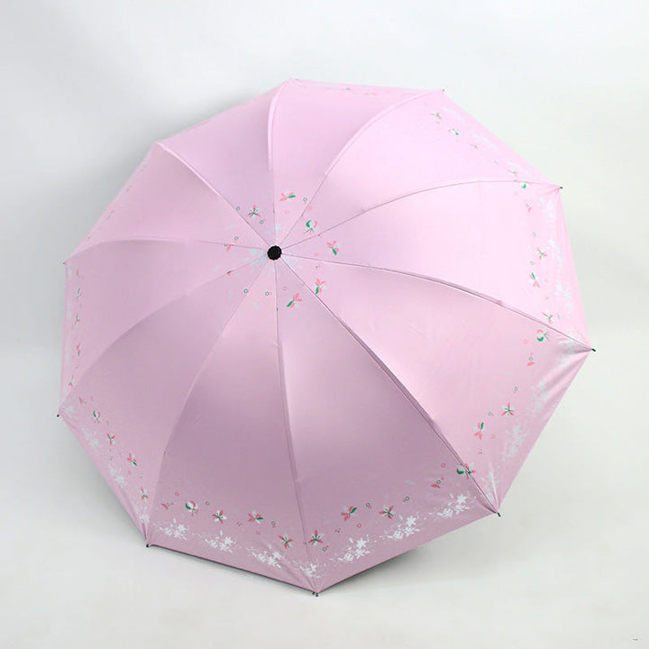 Women's Foldable Umbrella with Floral Patterns Kalsten