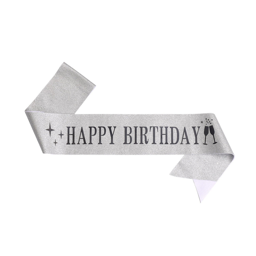 Ladies Glitter Headband with "Happy Birthday" Inscription Kalsten