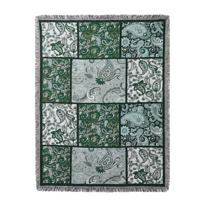 Elegant Patchwork Sofa Throw Blanket
