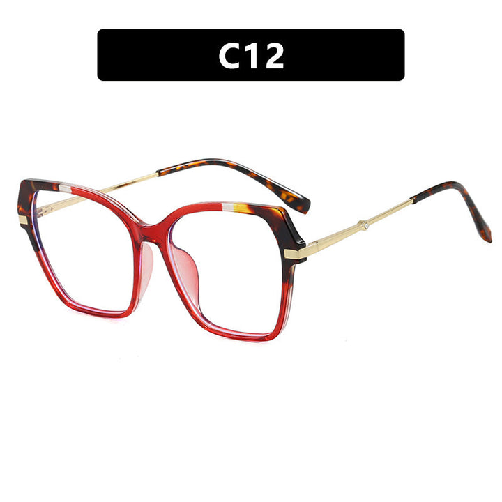 Ladies square sunglasses with elegant metal frame and protective UV filter Kalsten