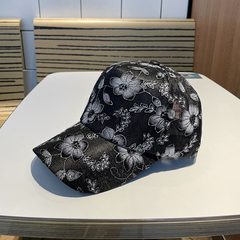 Women's Floral Embroidered Baseball Cap Kalsten