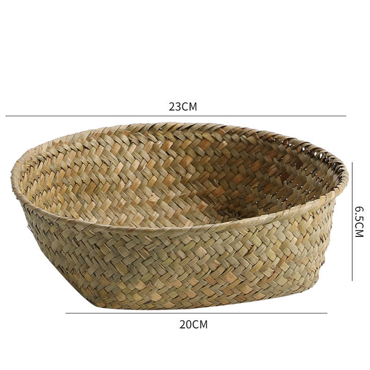 Handmade Natural Fiber Storage Basket Kalsten