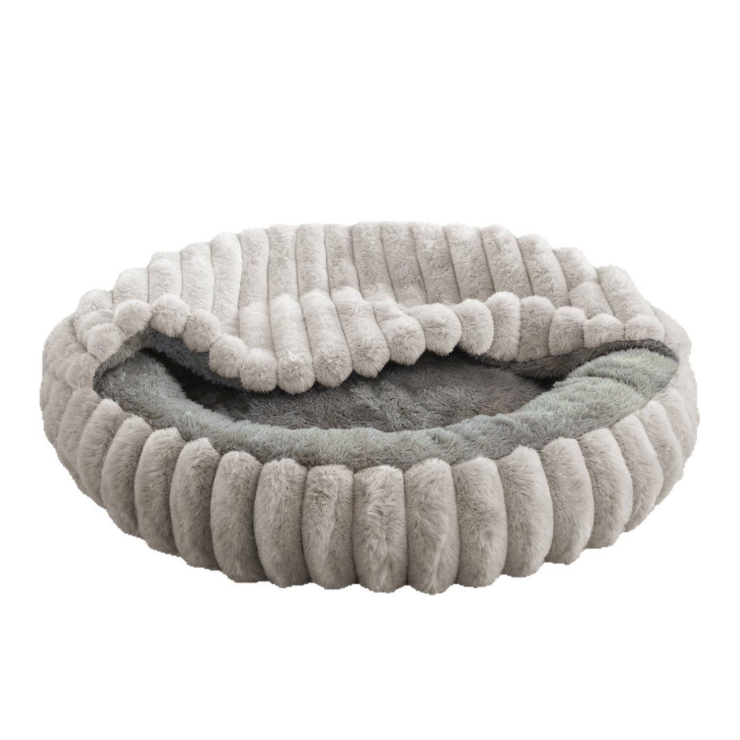 Ladies Cozy and Round Pet Bed with High Edge Kalsten