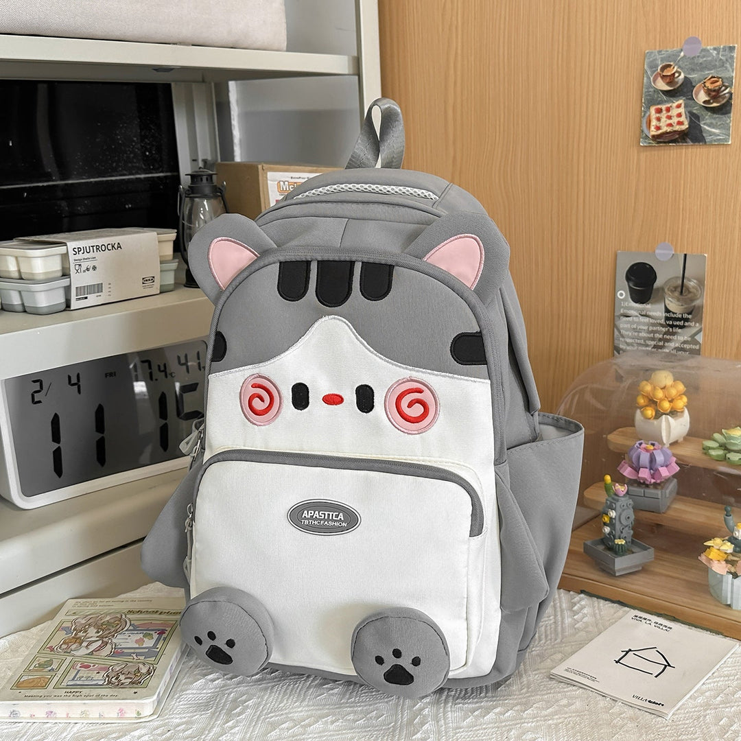Children's Cute Plush Animal-Themed School Backpack