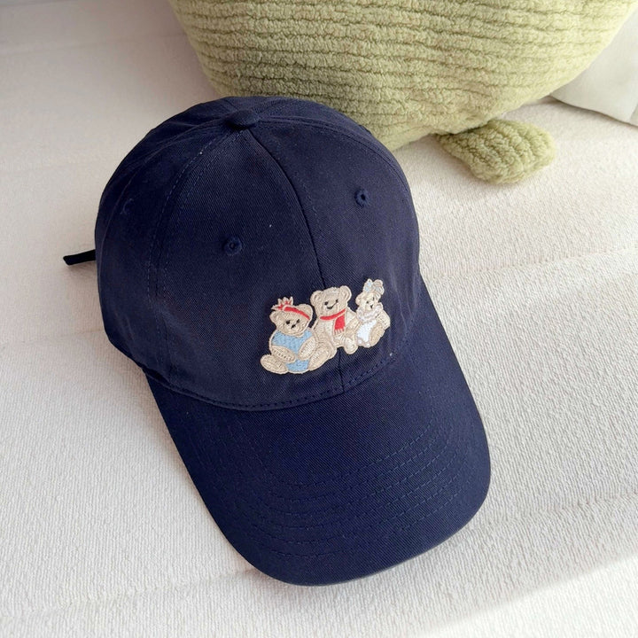 Women's Playful Embroidered Bear Cap Kalsten