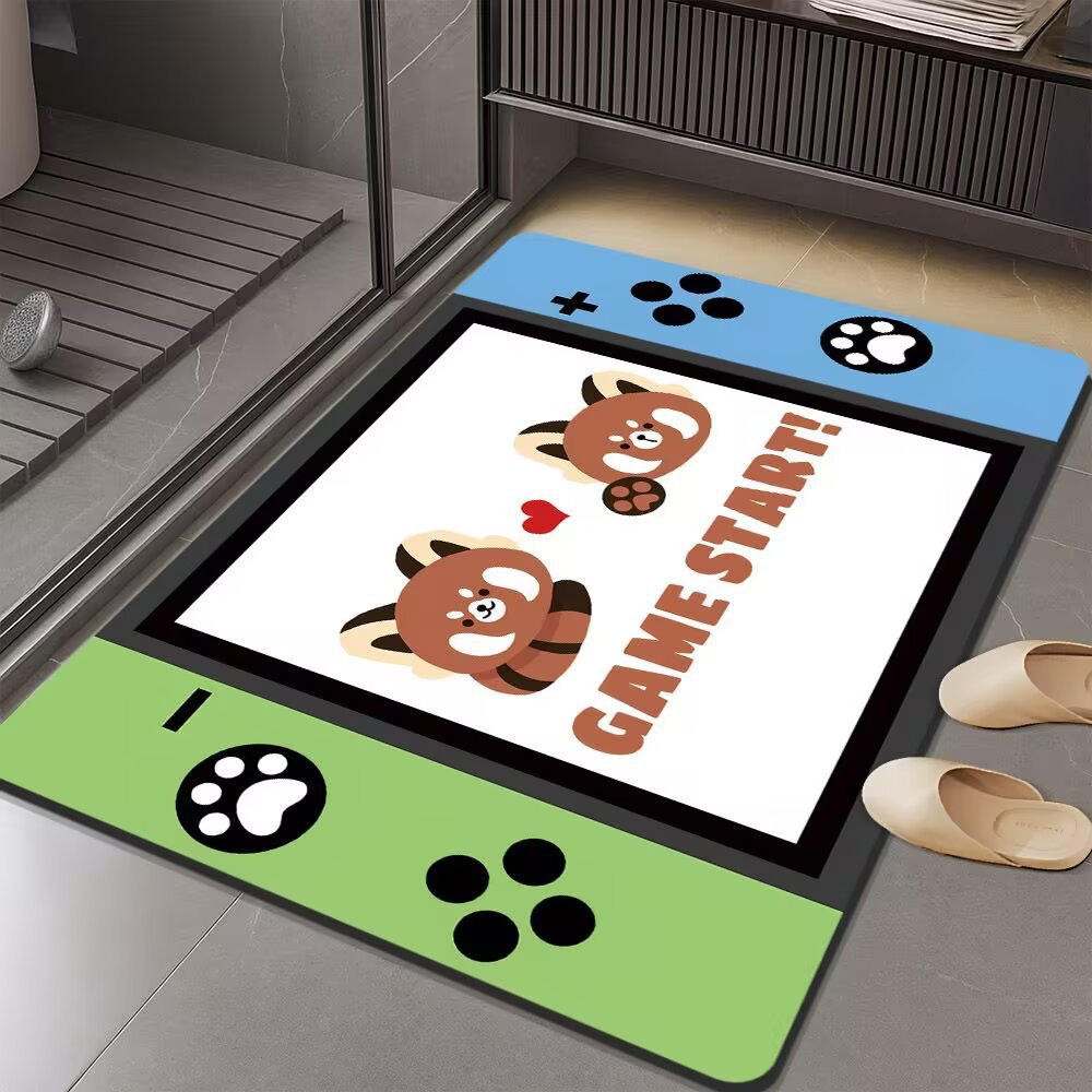 Gaming-Themed Bath Mat Kalsten