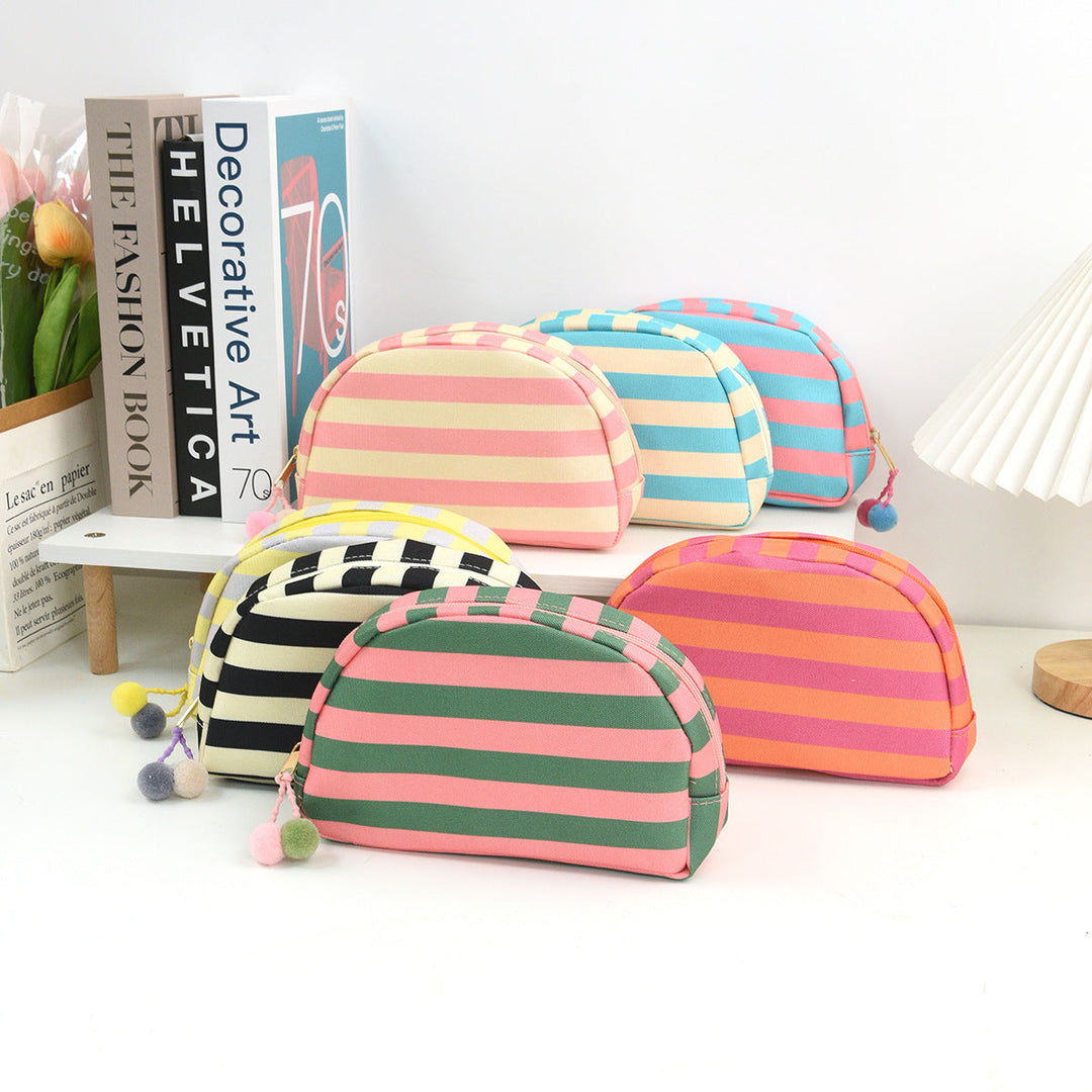 Cosmetic organizer with stylish striped pattern Kalsten