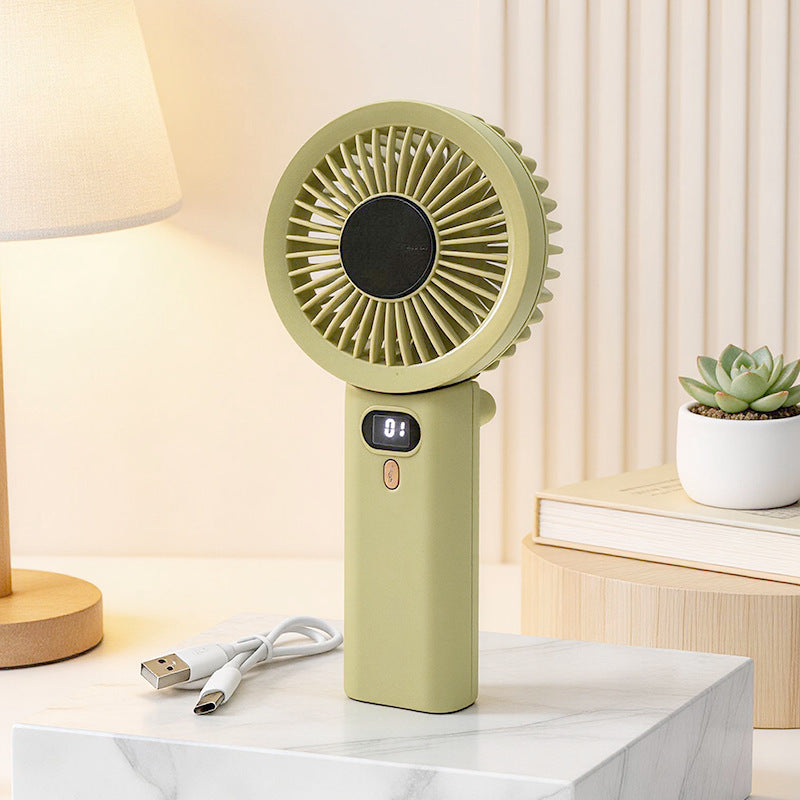 Women Portable Hand Fan with Temperature Regulating Display Kalsten