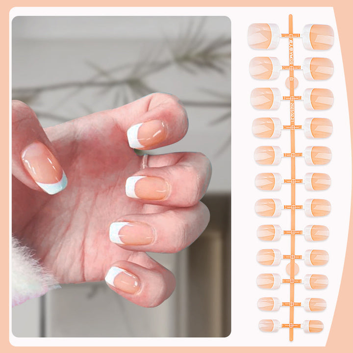 Elegant French Tip Press-On Nails Kalsten 1787228561