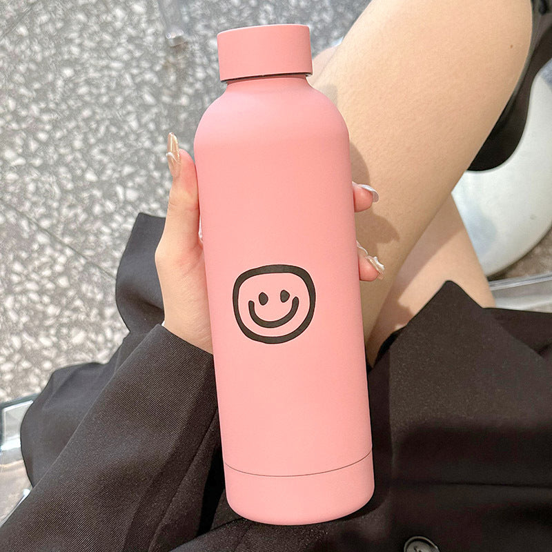 Women's Insulated Water Bottle with Fun Emoji Design Kalsten